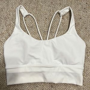 Paragon white sports bra